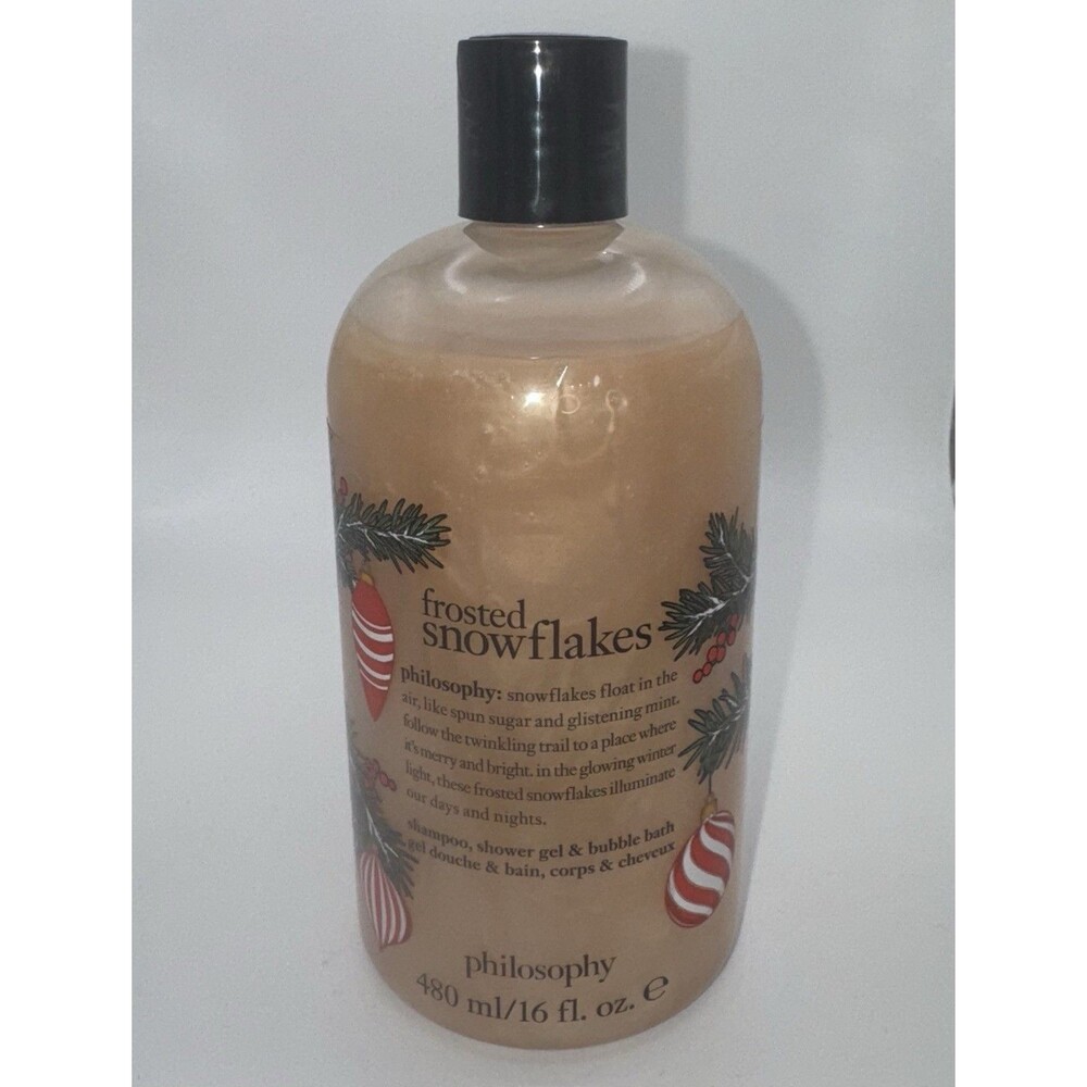 Philosophy Frosted Snowflakes Shampoo, Shower Gel & Bubble Bath 480 mL